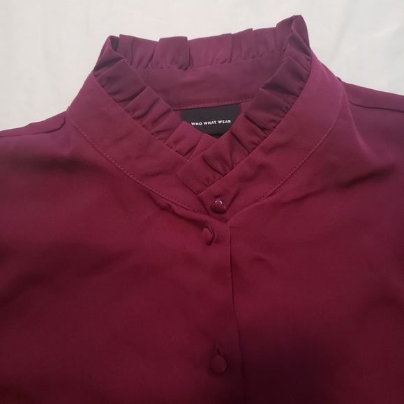 Who What Where Who What Wear Purple Ruffle… - Picture 3 of 4